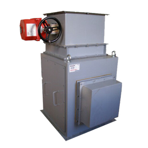 Лотковый дозатор "Кварц-250" на загрузке вагонов зерном